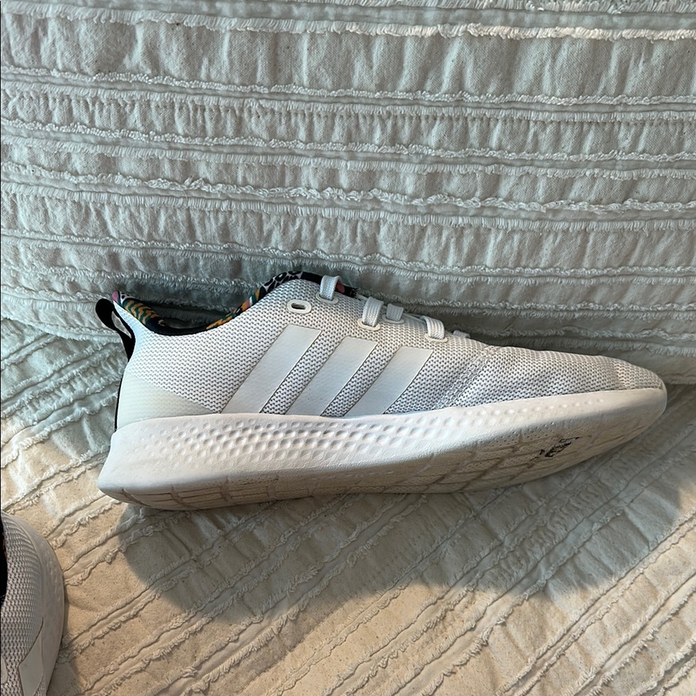 Adidas Women’s White Athletic Shoes - Picture 5 of 8